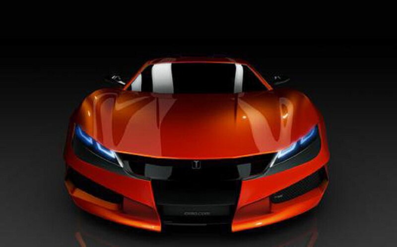Red Sports Car — Orange