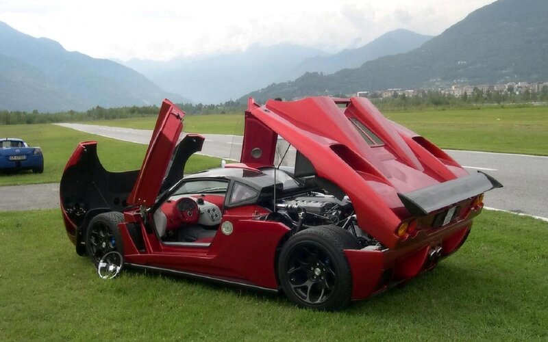 Red Sports Car — Outdoor
