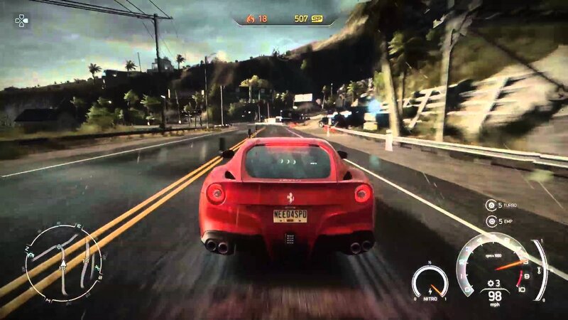 red sports car racing