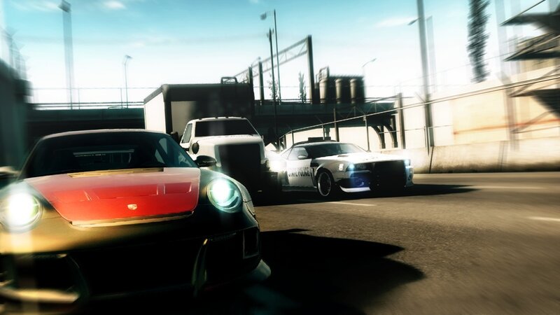 Red Sports Car Racing — Black, Action-packed
