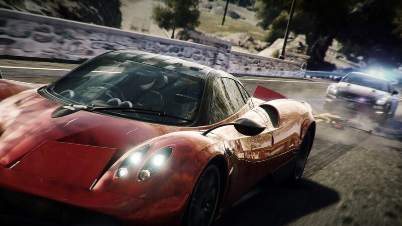 Red Sports Car Racing — Dynamic, Afternoon, 3d Render, Other Car
