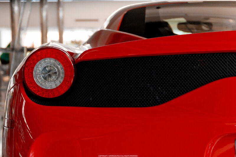 Red Sports Car Rear — Dramatic, Photograph, Taillight