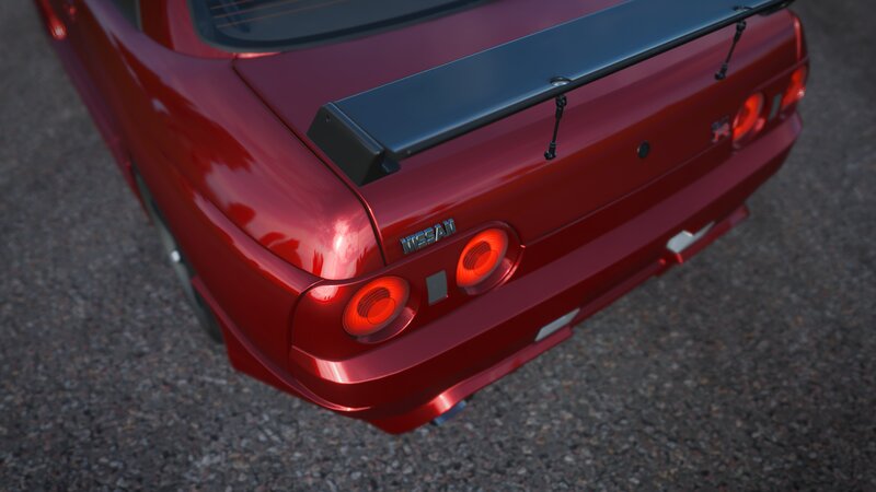 Red Sports Car Rear — Neutral, 3d Render