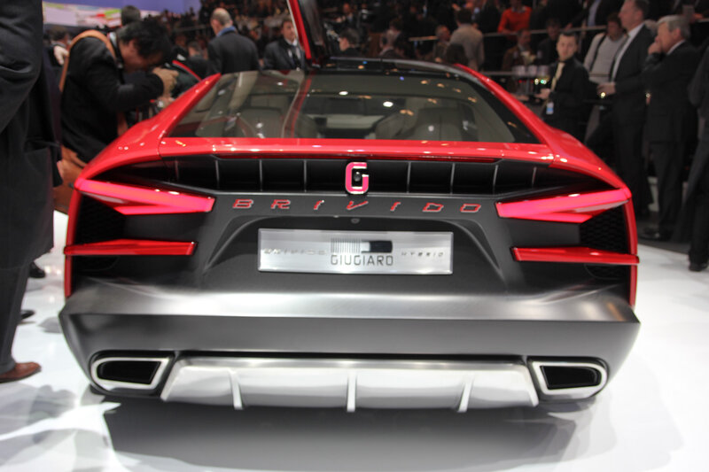 Red Sports Car Rear — Showroom