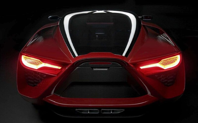 Red Sports Car Rear