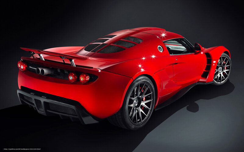 Red sports car rear view