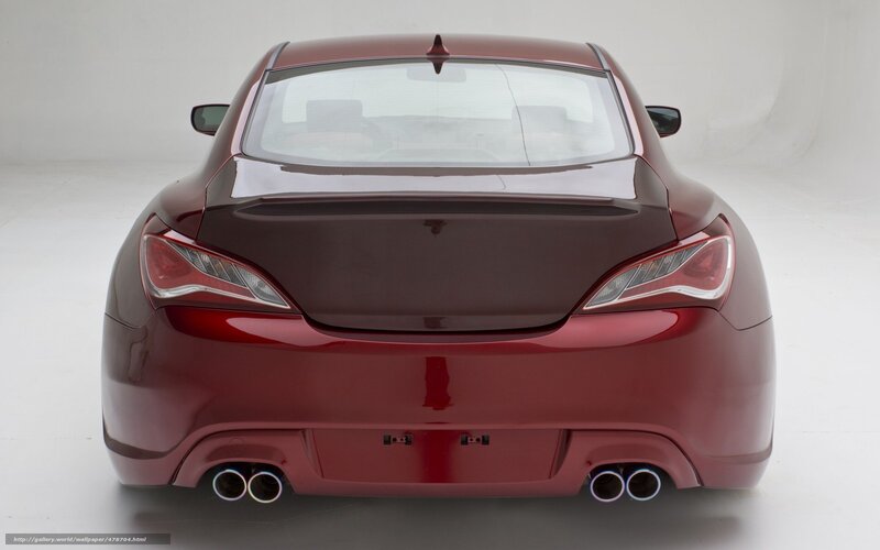 red sports car rear view