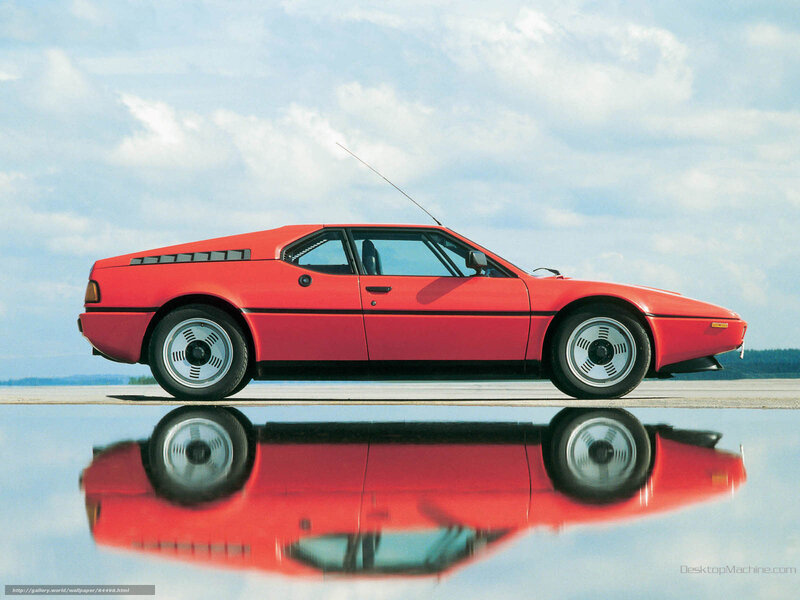 Red sports car reflection