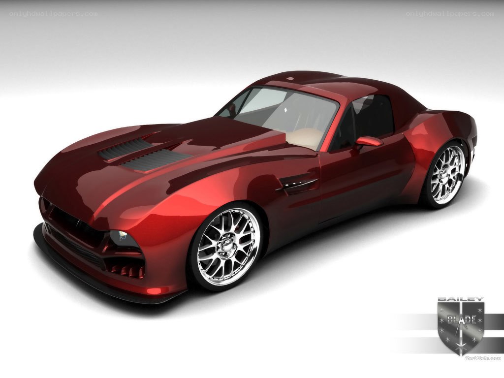 red sports car render