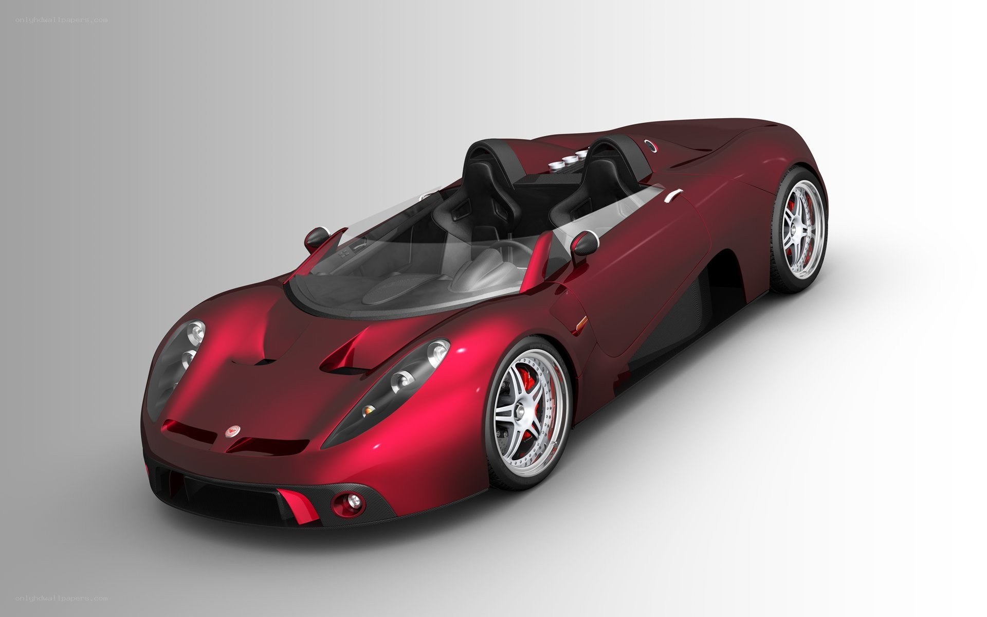 red sports car render