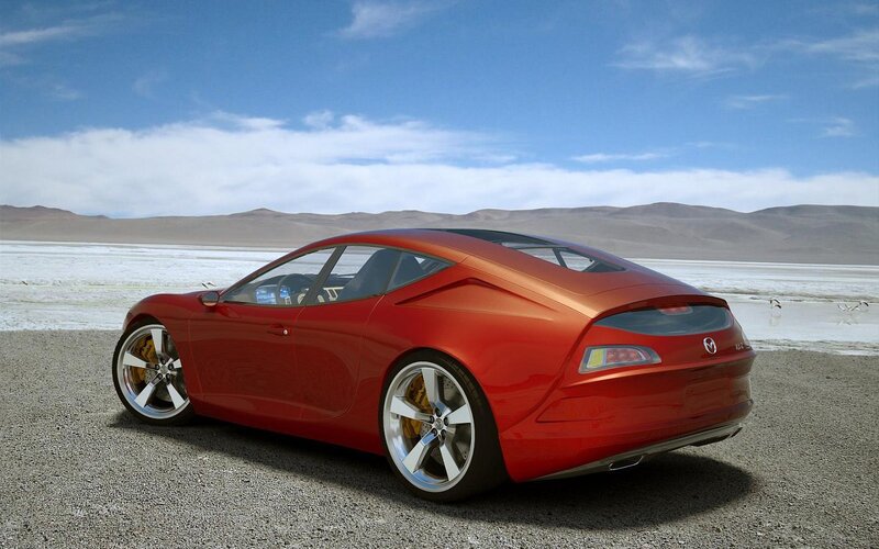 Red Sports Car — Serene, Afternoon, 3d Render, Desert