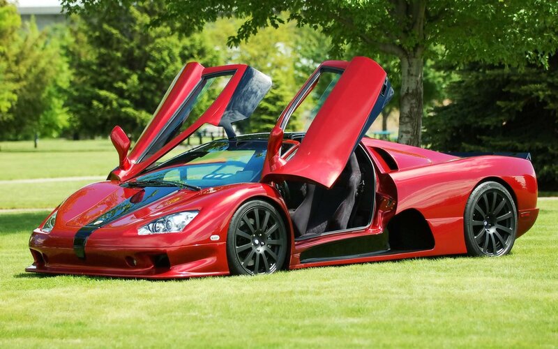 Red Sports Car — Serene, Afternoon, Photograph, Grass