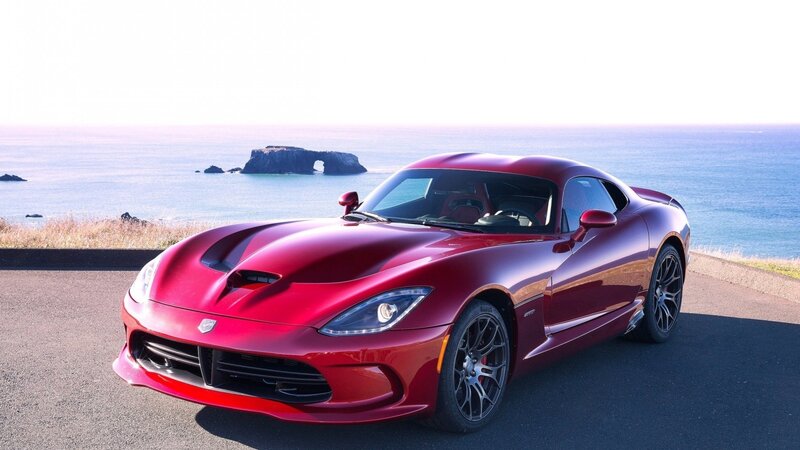 Red Sports Car — Serene, Afternoon, Photograph, Ocean