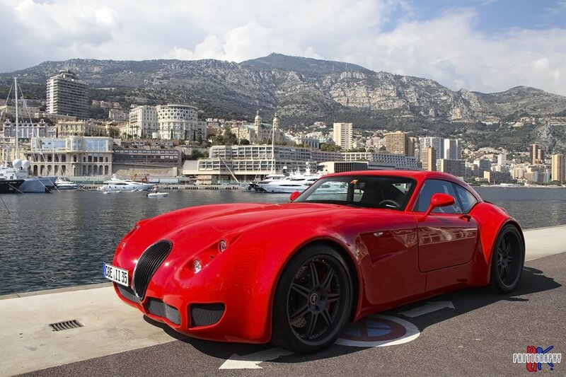 Red Sports Car — Serene, Afternoon, Photograph