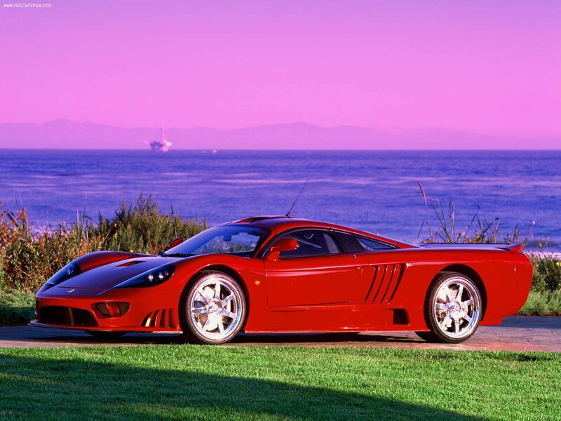 Red Sports Car — Serene, Sunset