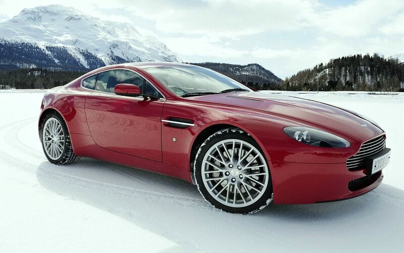 Red Sports Car — Serene, Winter