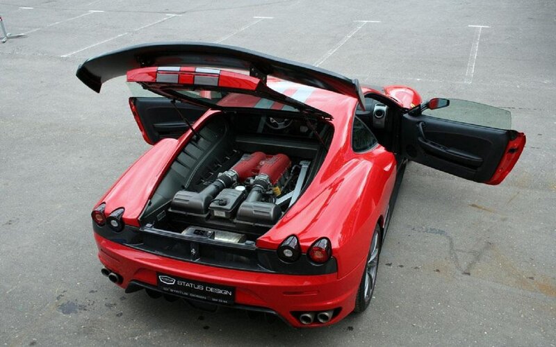Red Sports Car — Showcasing
