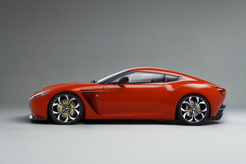 red sports car side profile