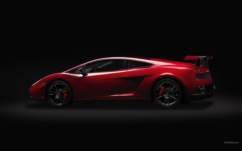 red sports car side profile