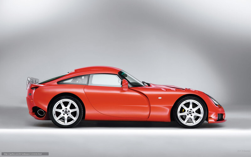 red sports car side profile