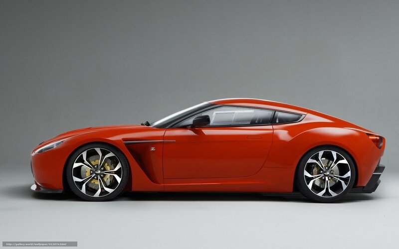 red sports car side view
