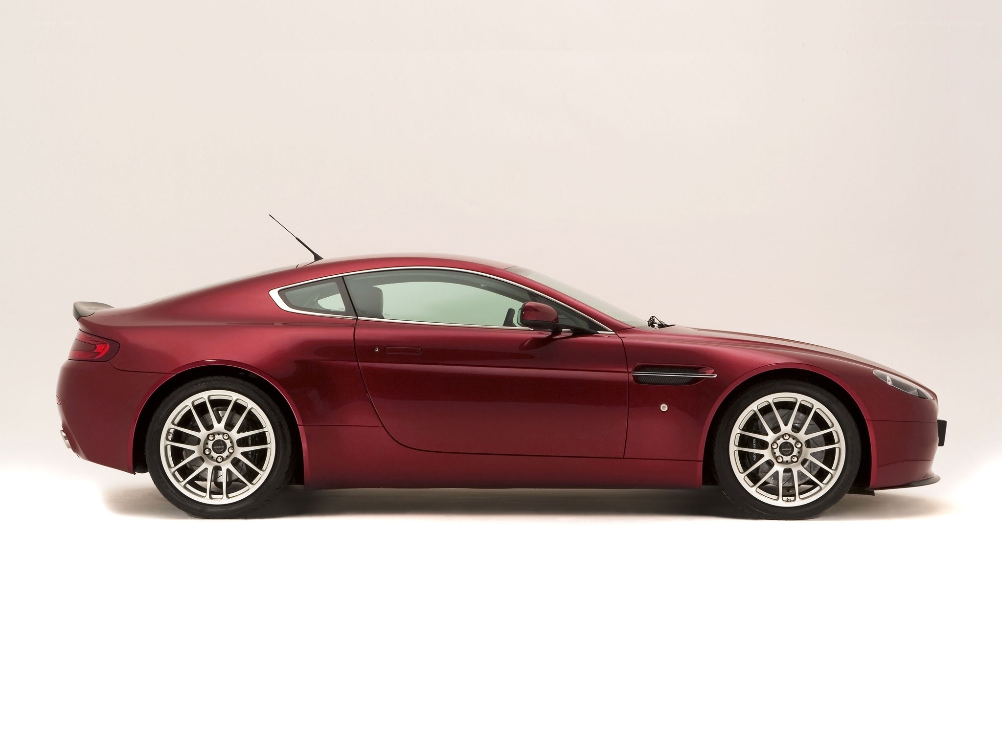 red sports car side view