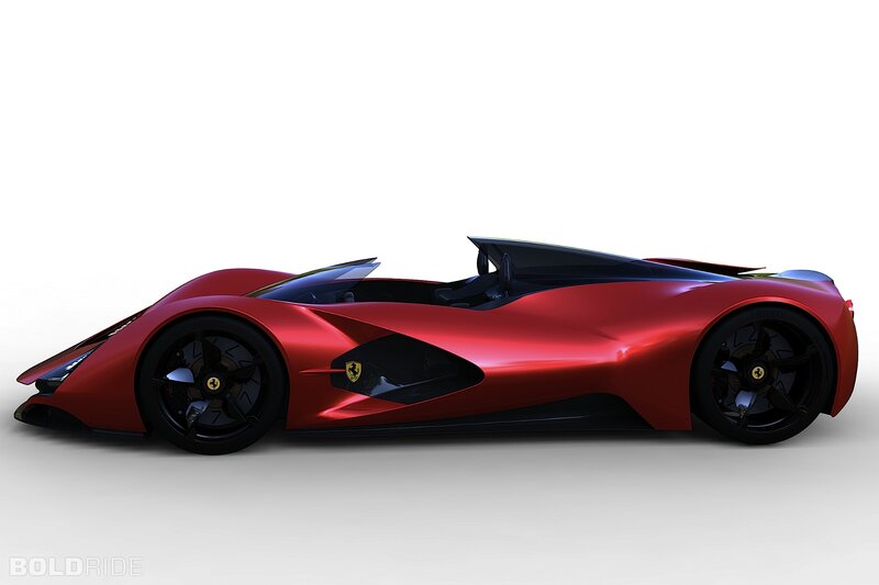 Red Sports Car — Sleek, 3d Render, Wheel, Ferrari Emblem