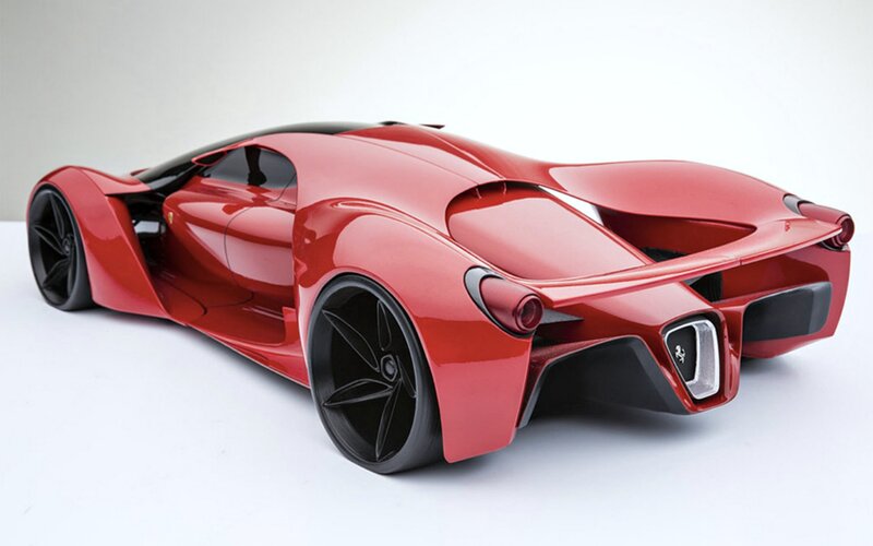 Red Sports Car — Sleek, 3d Render, Wheels, Exhaust