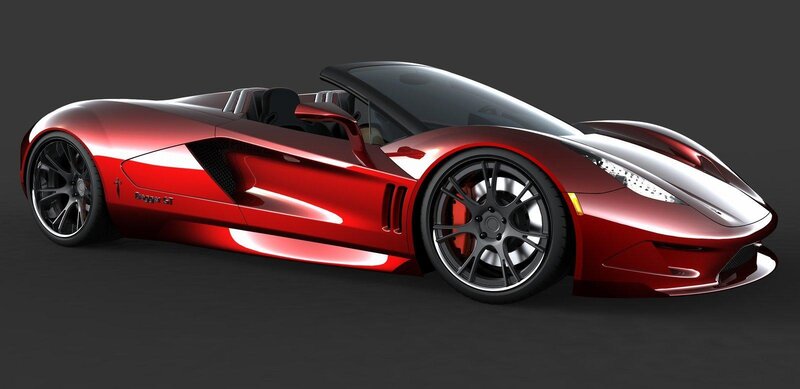 Red Sports Car — Sleek