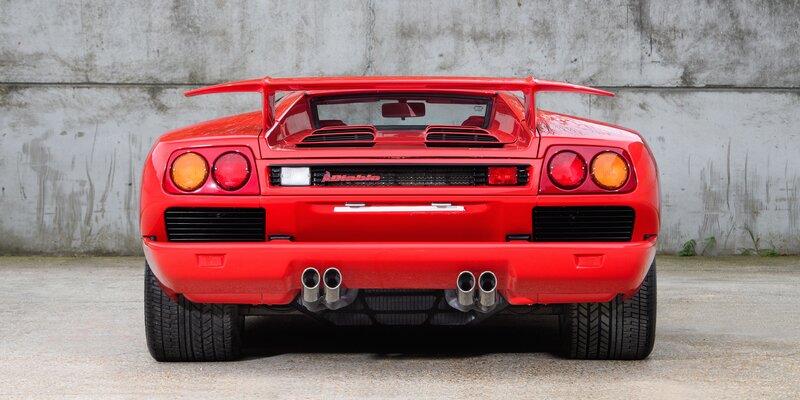 Red Sports Car — Static, Photograph, Rear View