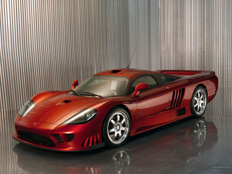 Red Sports Car — Wall, Silver