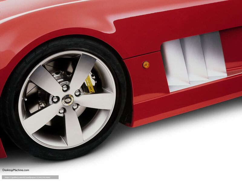 Red Sports Car Wheel — Clean