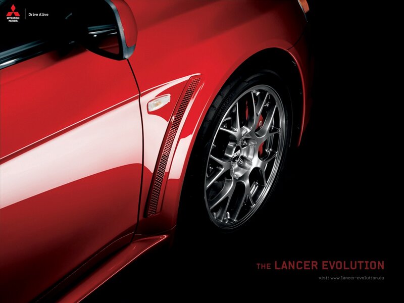 Red Sports Car Wheel — Dramatic, Photograph, Side Mirror, Black
