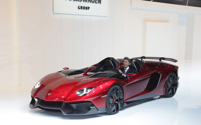 Red Sports Car with Driver