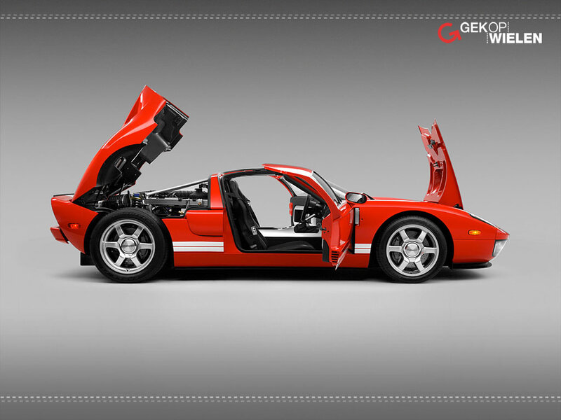 red sports car with open doors