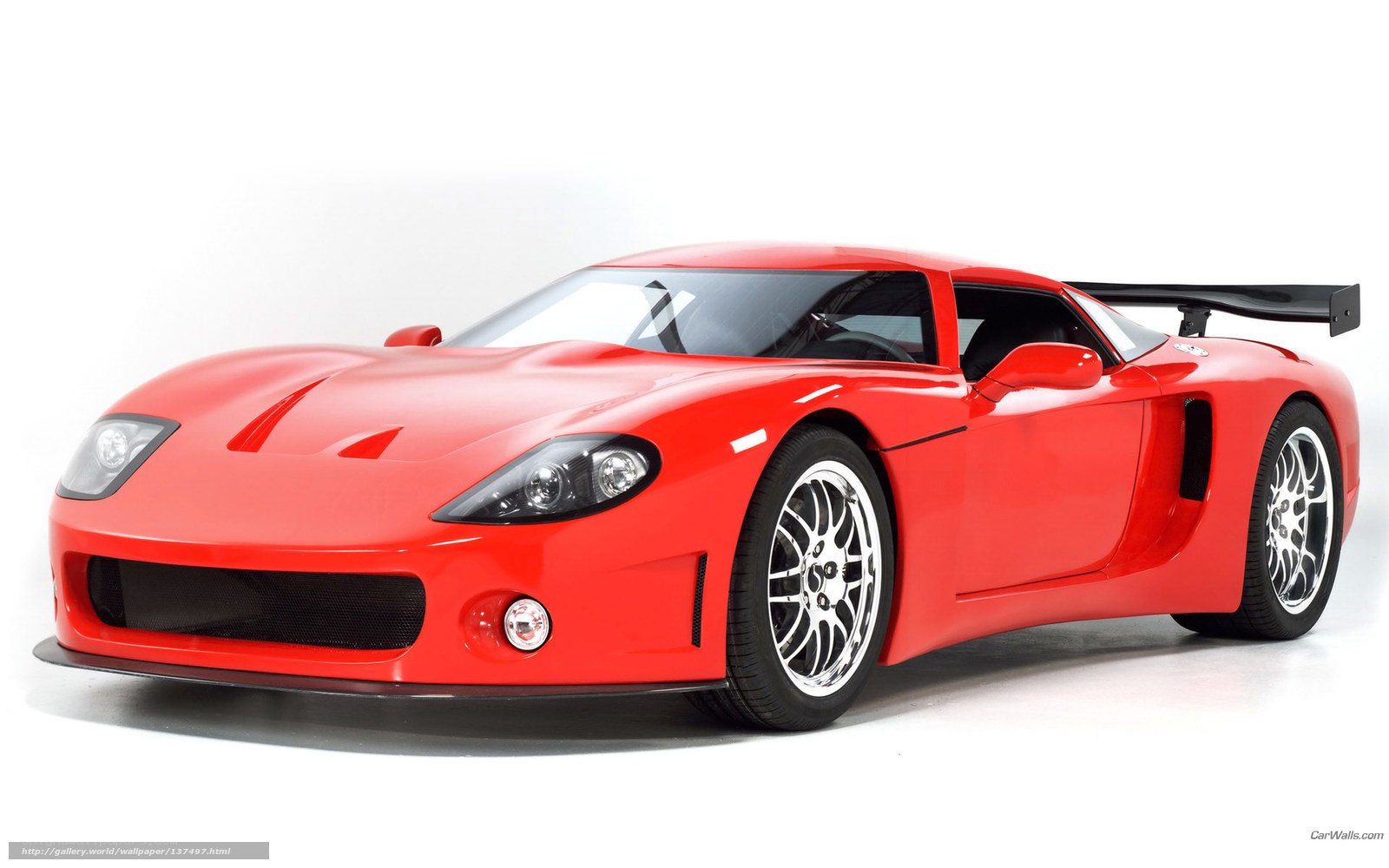 red sports car with spoiler