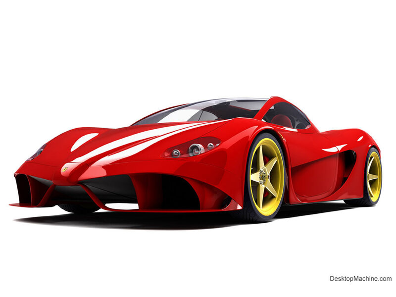 red sports car with yellow wheels