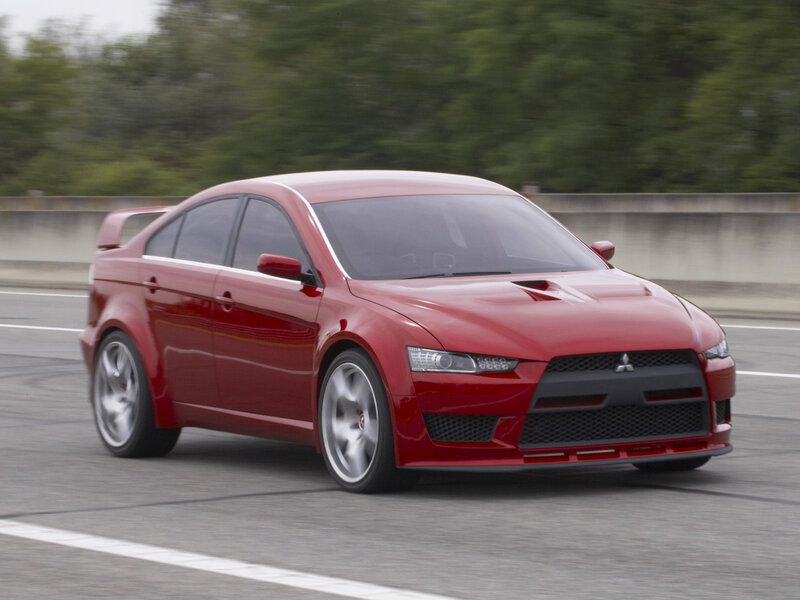 Red Sports Sedan — Dynamic, Afternoon, Photograph