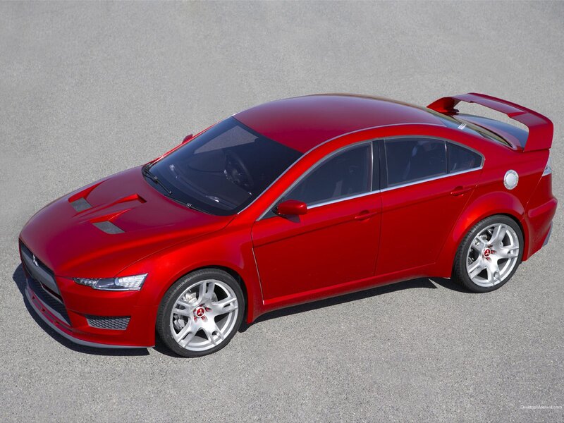 Red Sports Sedan — Dynamic, Photograph, Hood Vents