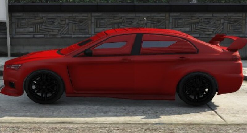 Red Sports Sedan — Neutral