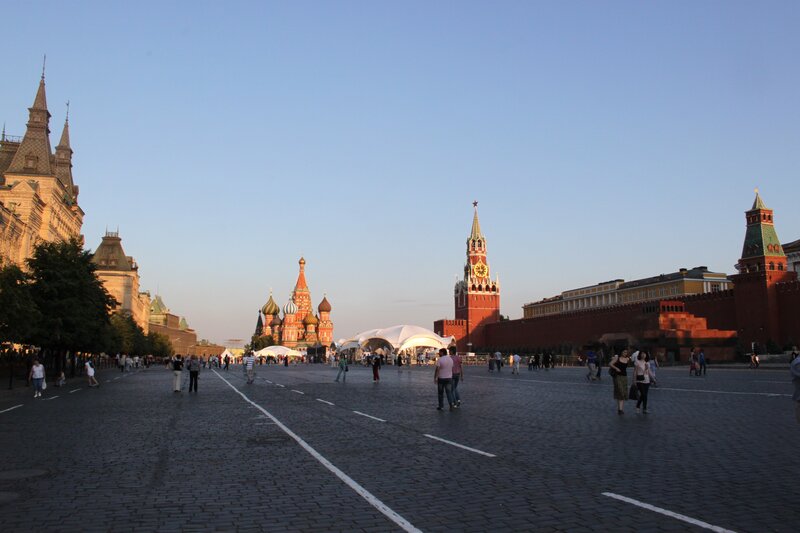 Red Square at dusk