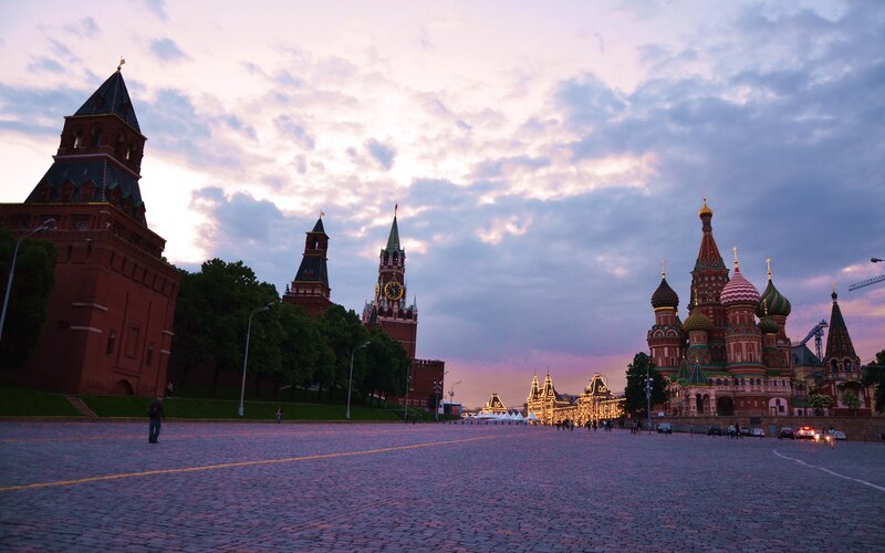 Red Square at dusk
