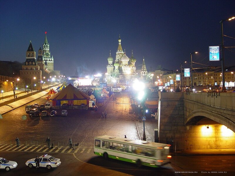 Red Square at night