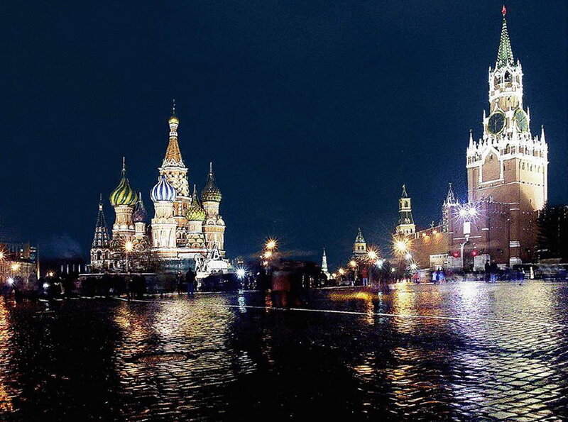 Red Square at night