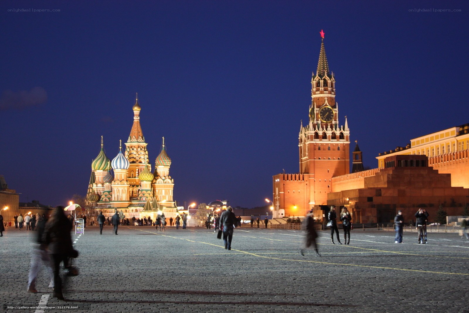 Red Square at night