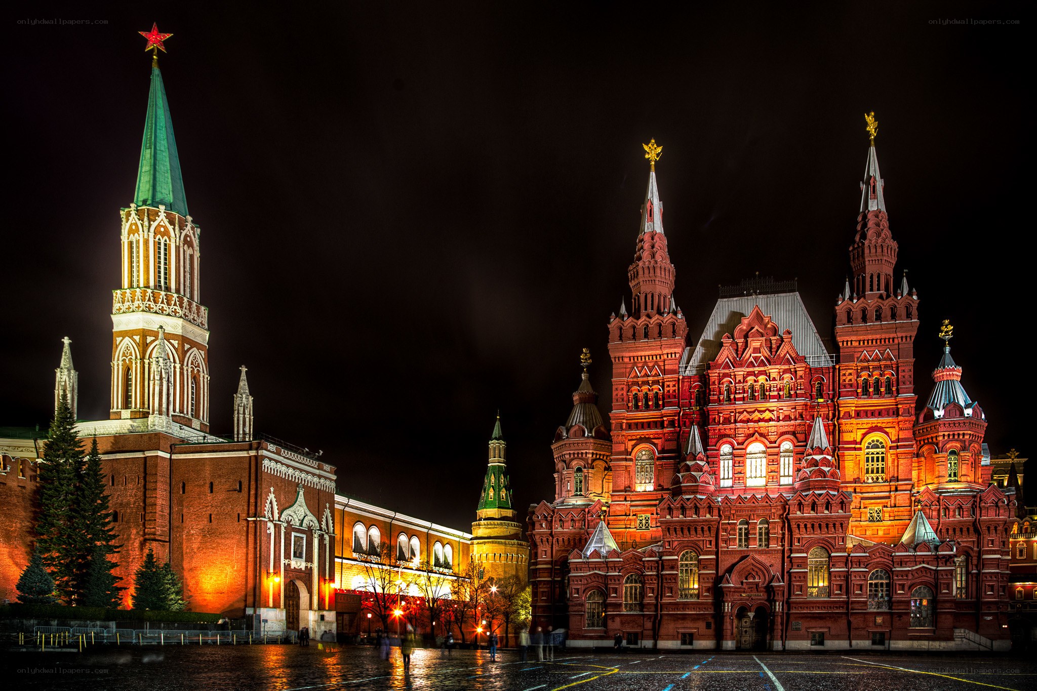 Red Square at night