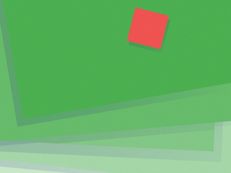 Red Square on Green