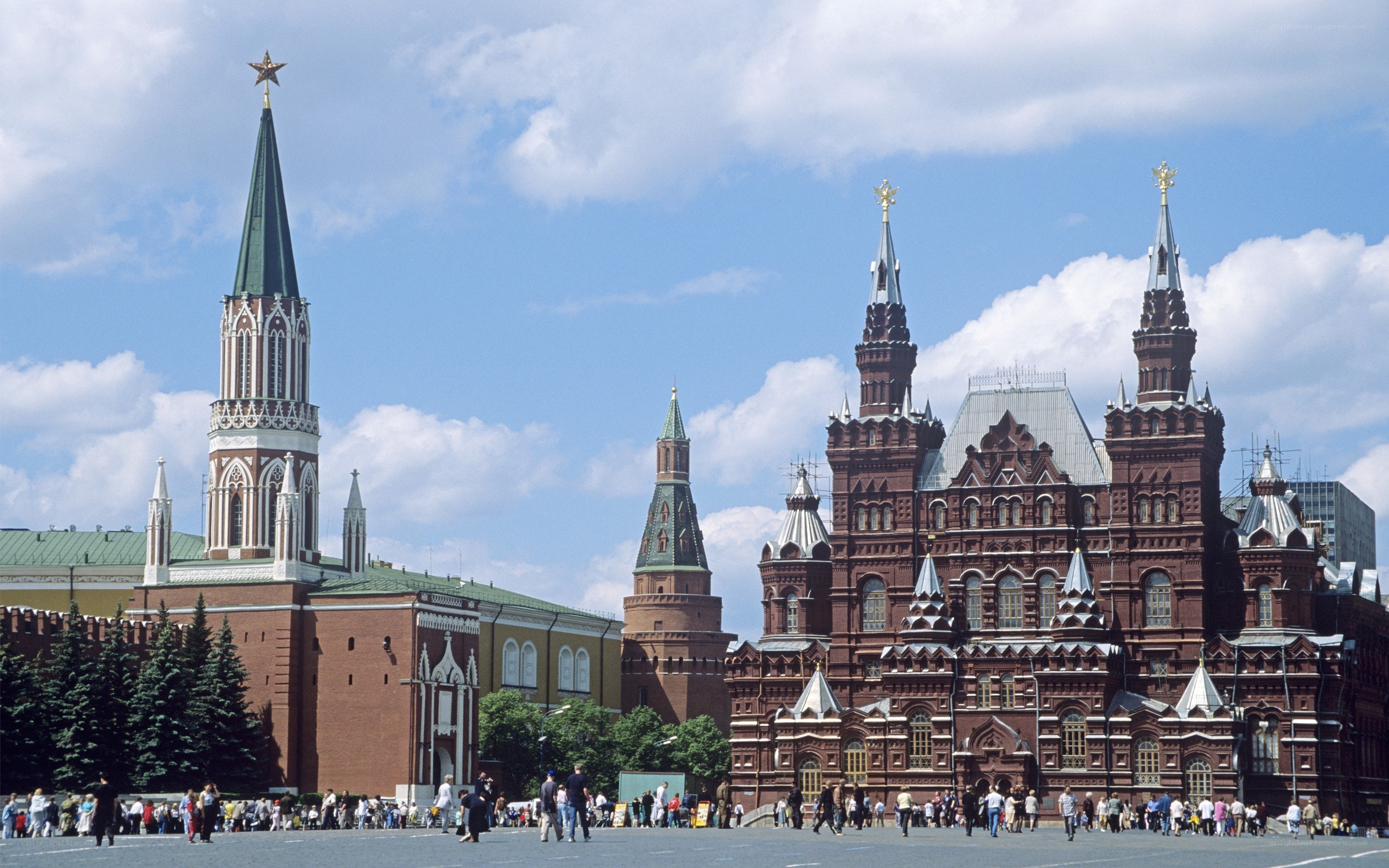 Red Square with Kremlin towers