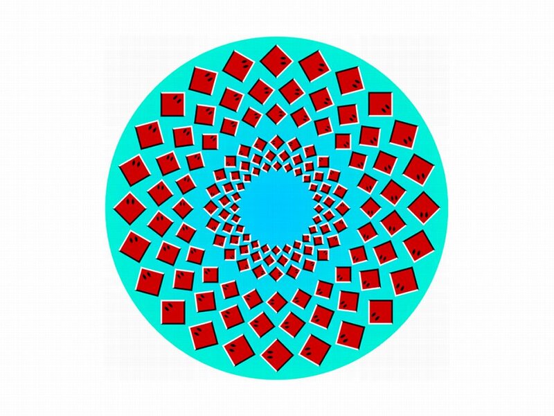 Red Squares in Spiral