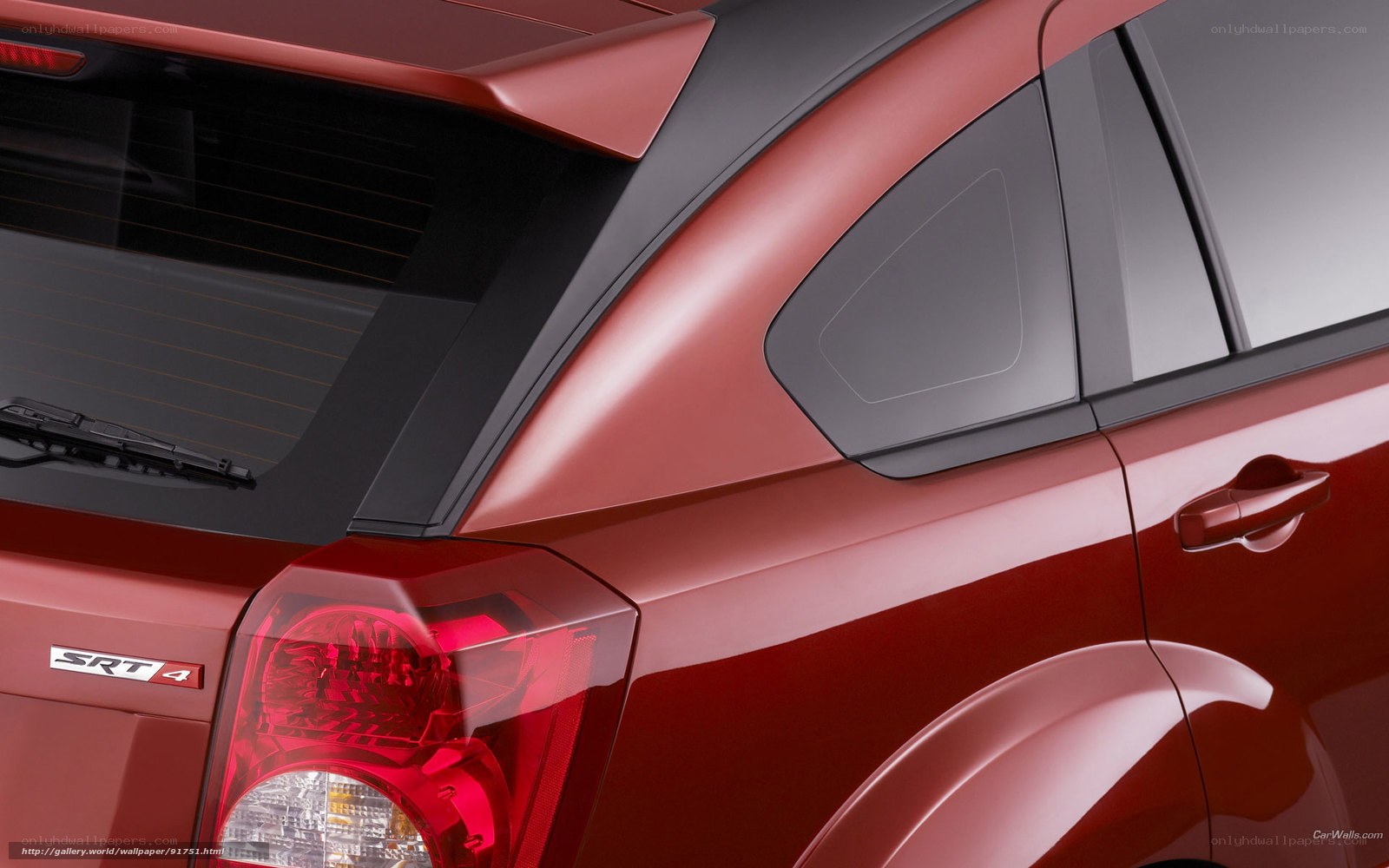 Red SRT-4 rear view